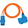 Câble adaptateur Brennenstuhl CEE IP44 1,5 m orange H07RN-F Fiche 3G2.5 CEE. couplage coudé 230V/16A