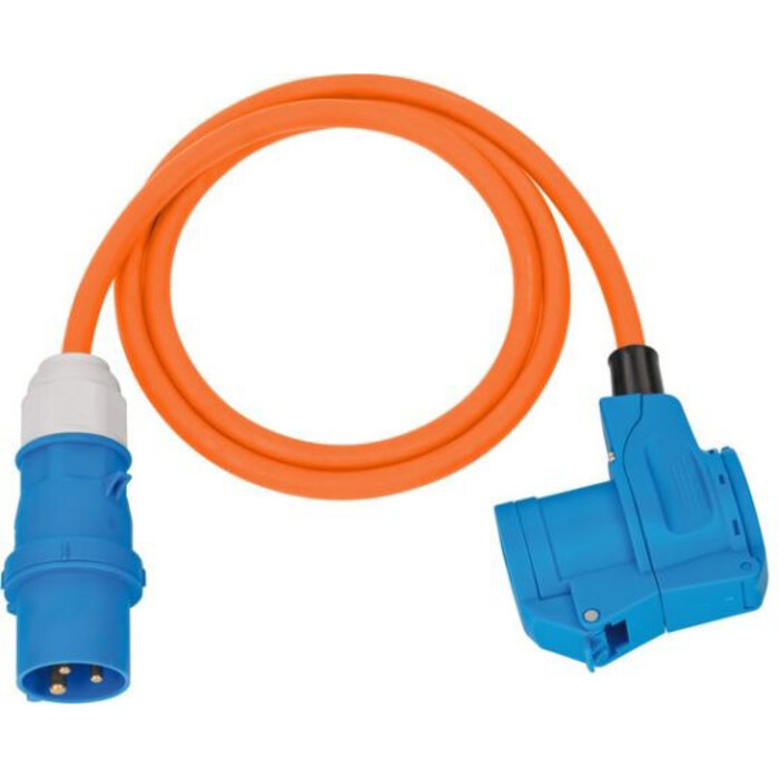 Brennenstuhl Brennenstuhl Adapterkabel CEE IP44 1.5m oranje H07RN-F 3G2.5 CEE-stekker. haakse koppeling 230V-16A