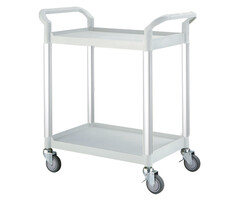 Matador Chariot à plateaux type 808E-3 avec 2 plateaux blanc L850 x L480 x H950 mm