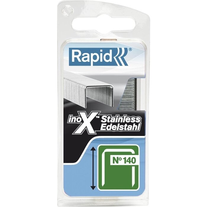Rapid Rapid Agrafes - No 140 - Acier inoxydable - 10 mm