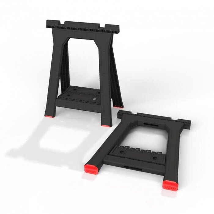 QBRICK Qbrick Systeem werkplaats schragen set van 2 580 x 770 mm 350 kg