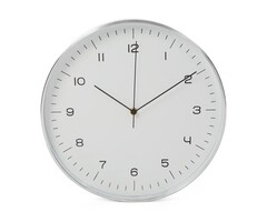 Perel Horloge murale en aluminium - radiocommandée - Ø 30 cm