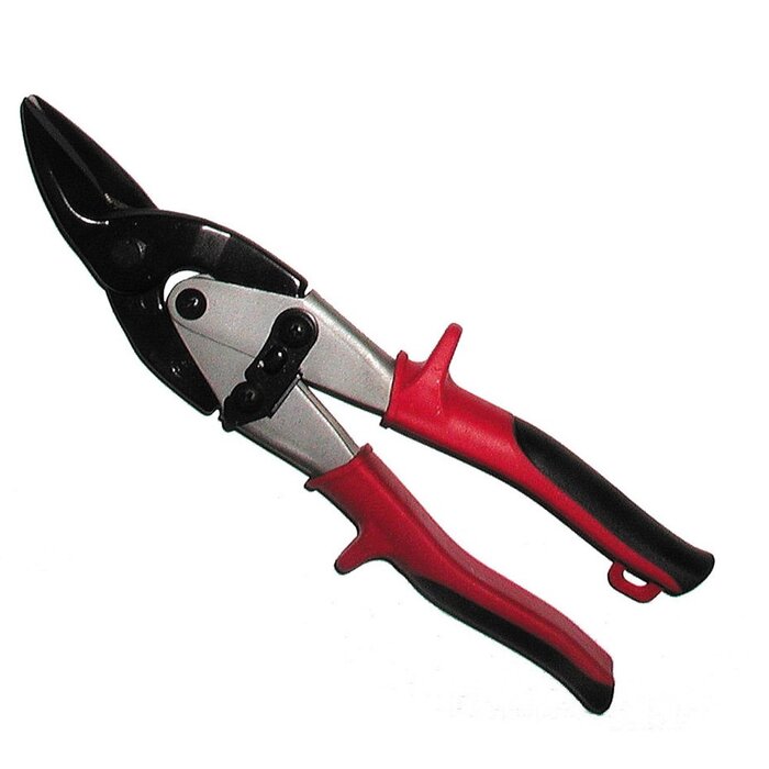 Solid economy blikschaar AO1011 250 rood links-snijdend
