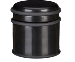 Diggers Diggers deurstop 90x75 mm inox zwart