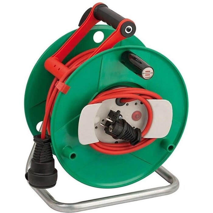Brennenstuhl Brennenstuhl Kabeltrommel – 40 m mit 3 x 1,5 mm² Kabel – Orange/Grün
