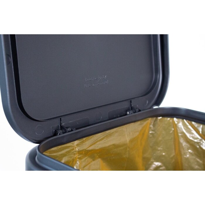 Bonton Bonton Circubin - Afvalbak - Dichte deksel - gerecycled PP - 40l - 76x30x41cm - zwart