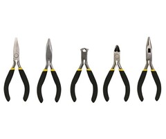 Toolland Mini pinces en set 5 pièces