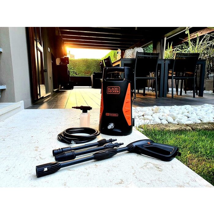 Black & Decker BLACK+DECKER Hogedrukreiniger - BXPW1300TD - 1300 Watt - 6 Accessoires - Compact