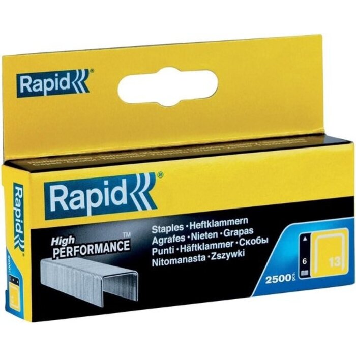 Rapid Rapid Nieten 13-6 mm Gegalvaniseerd 2.500 st.. Box