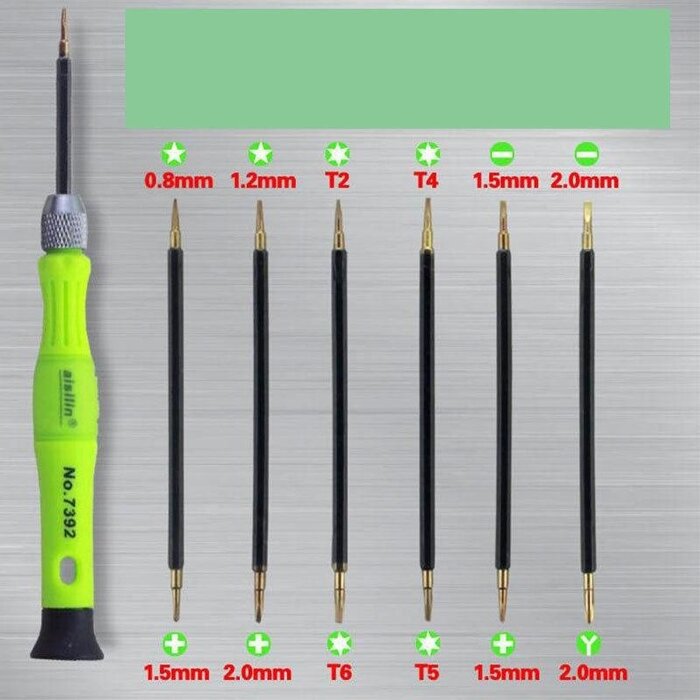 Aisilin Precisie Schroevendraaiers met 12 verschillende bits  o.a. T2-4-5-6 etc