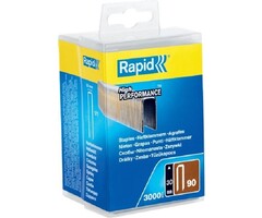 Rapid Agrafes Rapid No. 90 à dos étroit 30 mm x 5,7 mm 3000 pièces