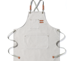 Tablier en coton cool avec compartiments pratiques - blanc - taille unique