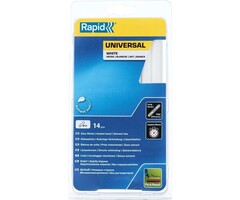 Rapid Rapid 40107361 Klebekartusche - D12 - Universal weiß - 190x12mm (14 Stück)