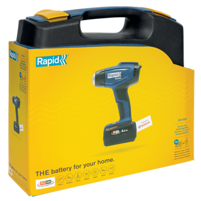 Rapid Rapid RX1000 Accu Heteluchtpistool 18V P4A in Koffer