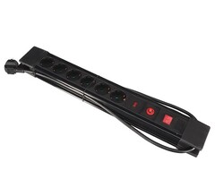 Perel Multiprise Perel Noir 6 Prises 3500w