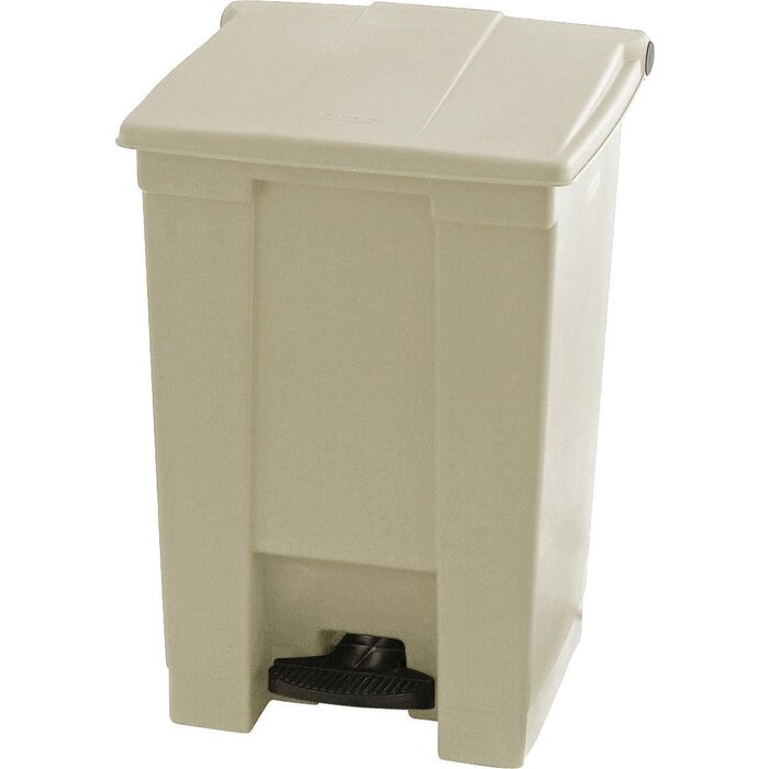 Rubbermaid Poubelle à pédale Rubbermaid - 45 l - Beige