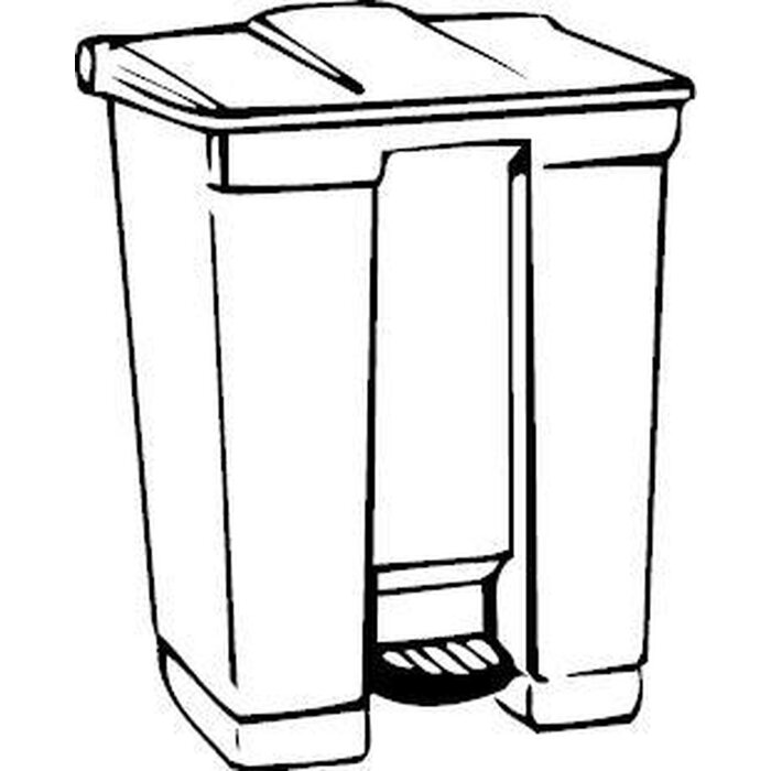 Rubbermaid Rubbermaid Step On Container - 45 l - Beige