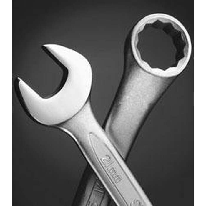 STANLEY Clé polygonale Stanley à tête coudée 15° - 14 x 180 mm