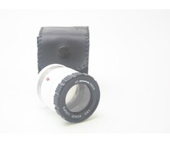 Power Tower Loupe de bijoutier ou d'imprimeur blanche avec LED et lumière UV grossissement 30X