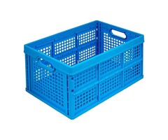 Caisse pliante 530x350x283 mm Bleu