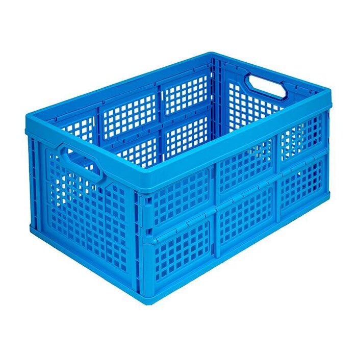 Caisse pliante 530x350x283 mm Bleu