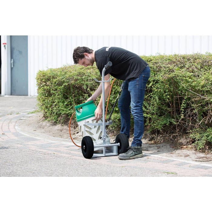 Matador Fleswagen voor 1 fles van 10,5 kg met haak voor slang