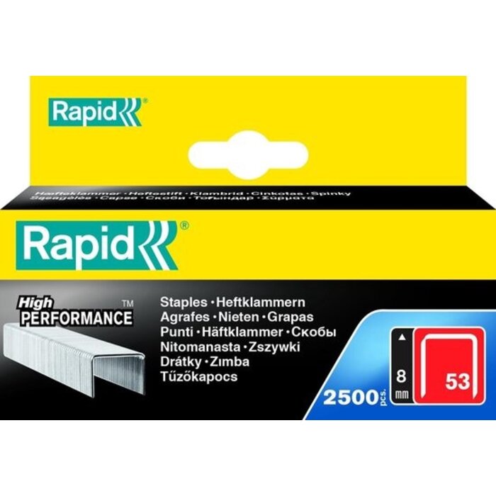 Rapid Rapid Niet 53/8mm 2500/Blisterbox