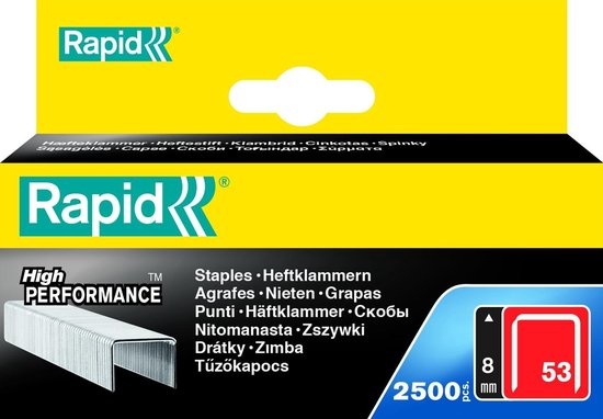 Rapid Rapid Niet 53/8mm 2500/Blisterbox