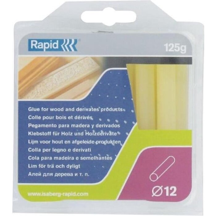 Rapid Hout Lijmpatronen Ø12x94mm 14 St., Box