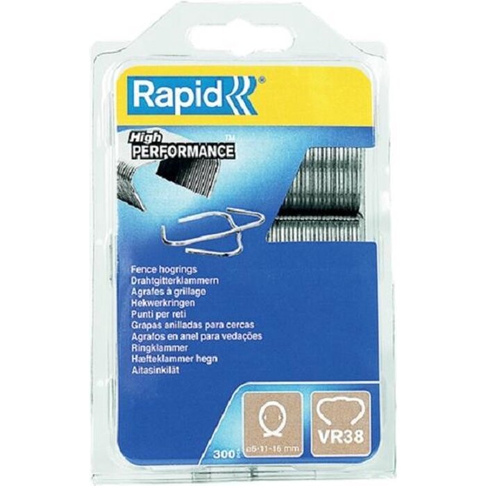 Rapid Hogringen VR38 Staal 300 st., Blister