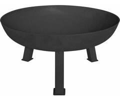 Perel Perel Bol à feu, avec 3 pieds robustes, rond, 37 x Ø 75 cm, fonte, noir
