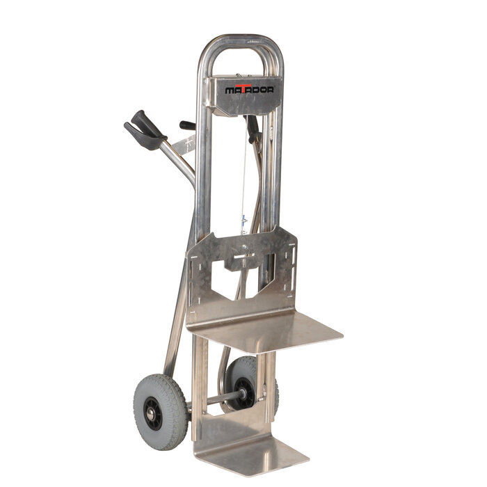 Matador Steekwagen NST-300 lekvrij aluminium met liftsysteem en trapgeleider max 100 kg