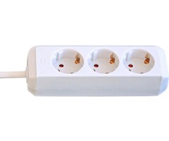 Brennenstuhl Bloc de prises Eco-Line 3 voies blanc 5m H05VV-F 3G1.5