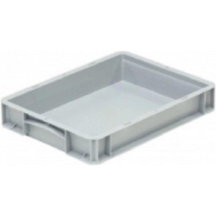 Kunststof krat met gesloten zijkanten 400x300x70 mm