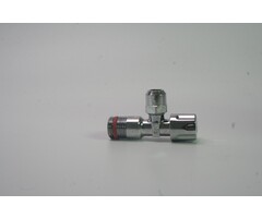 Schlösser hoekstopkraan 1-2", Chroom met rozet