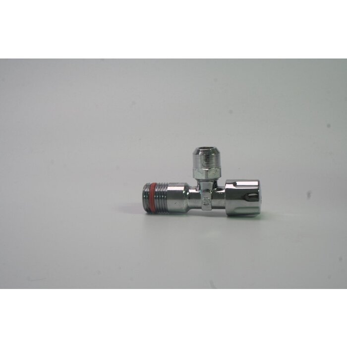Schlösser hoekstopkraan 1-2", Chroom met rozet