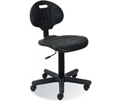 Chaise d'atelier Noir GTS sans accoudoirs