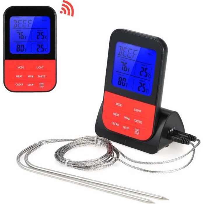 Power Tower Power Tower Draadloze Vleesthermometer - BBQ  - Kernthermometer -  Keukenthermometer