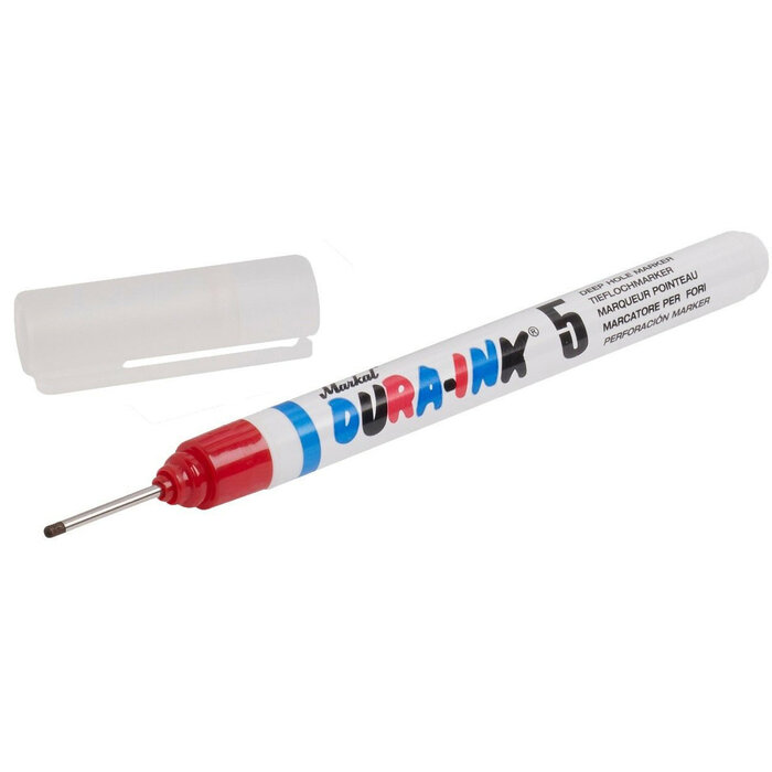 Markal Markal Dura-Ink 5 Marker mit Mikrospitze Rot Box 12 Stück