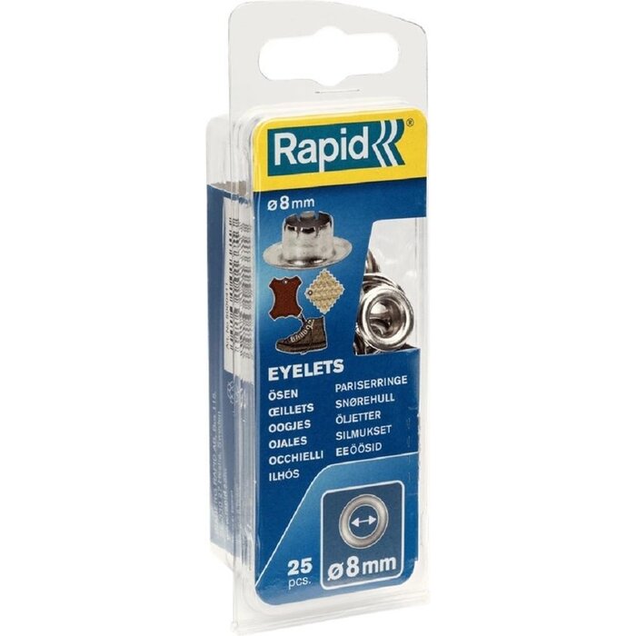 Rapid Rapid (zeil) oogjes 8 mm per 25 stuks