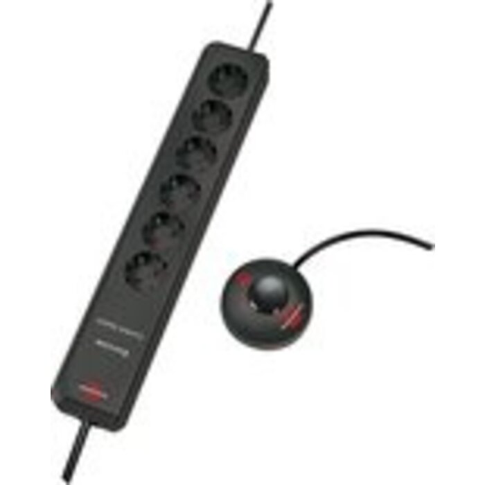 Brennenstuhl Eco-Line Comfort Switch Stekkerdoos 6 voudig anthraciet 2m H05VV-F 3G1,5