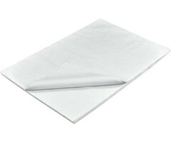 Gebleekt zijdepapier wit 20 grams. 50 x 75 cm. 480 vel per doos - pak