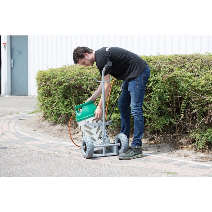 Matador Flessen steekwagen 1x10.5kg CT met haak voor slang