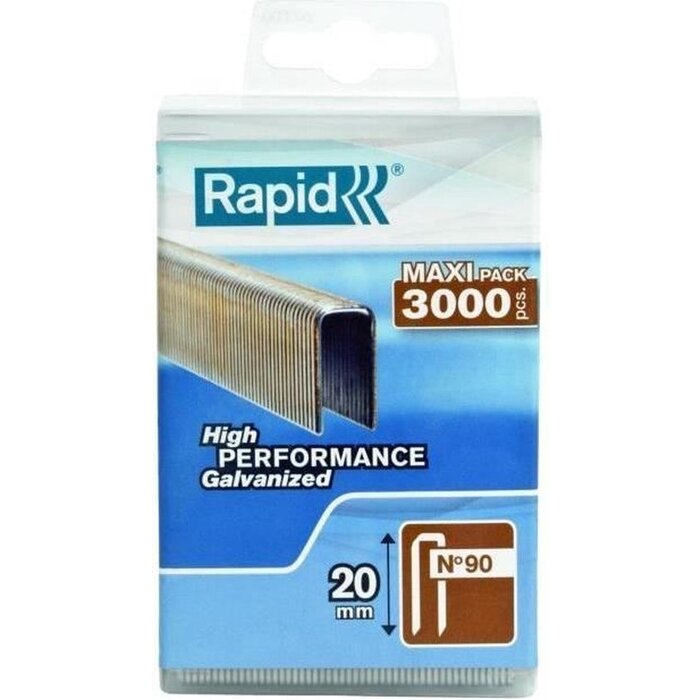 Rapid Nieten 90/20 mm Gegalvaniseerd (hars gecoat) 3.000 st., FSC Karton