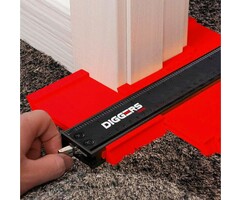 Diggers Diggers Aftekenhulp 25 cm met Metalen Lock en Basis