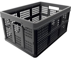 Clax Clax Faltkiste 46 Liter grau-schwarz
