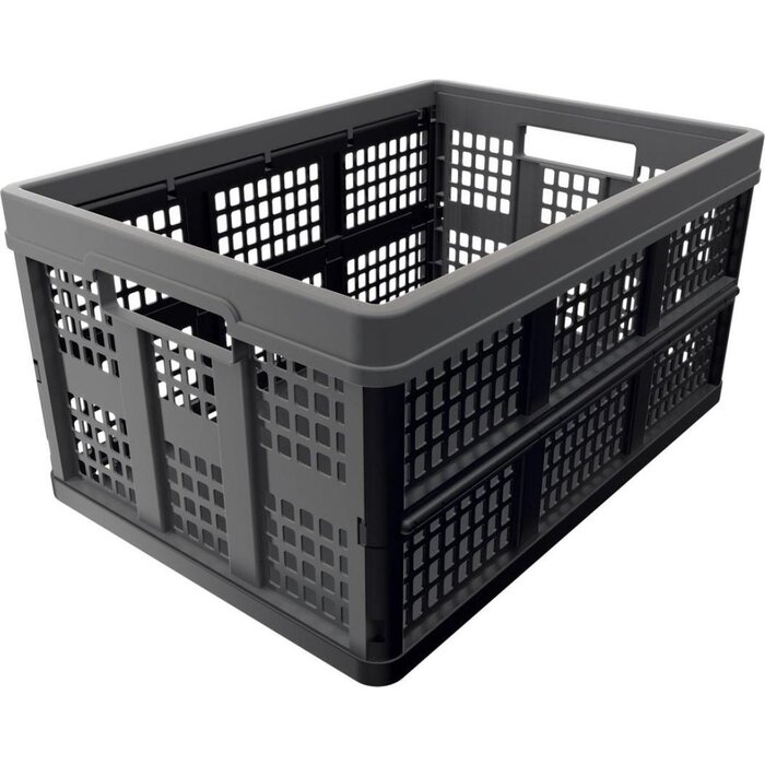 Clax Vouwkrat 46 L zwart-grijs