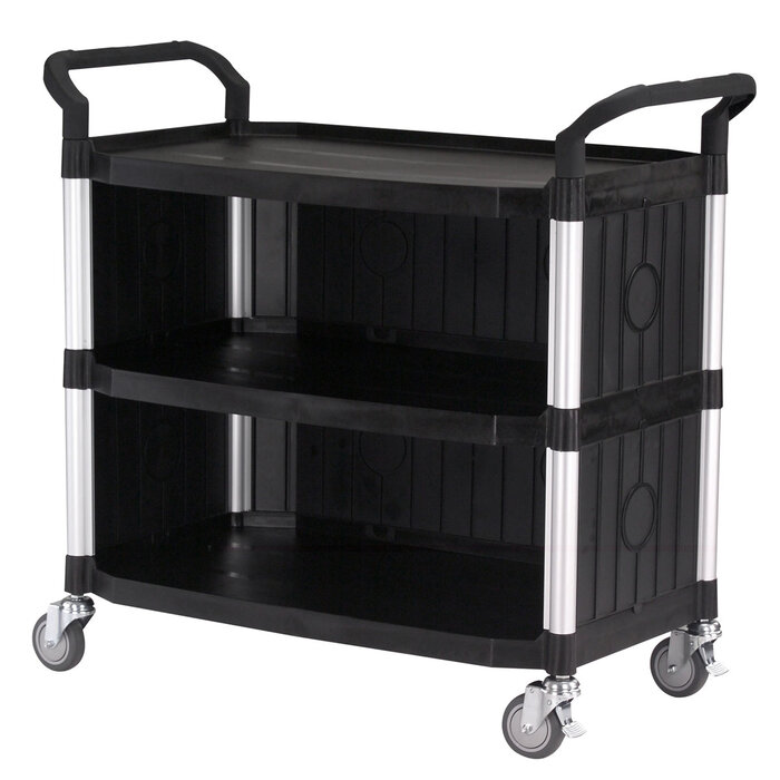 Matador Regalwagen Typ 808LC mit 3 Ebenen schwarz und 3 geschlossenen Seiten