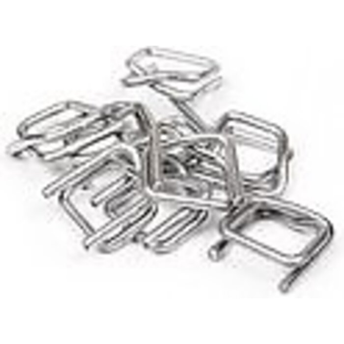 Metalen gesp 16 mm. B5 - doos 1.000 stuks