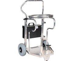 Matador Matador Citadin Afvalwagen voor 120 liter zakken. met klemring als zakhouder. verrijdbaar aluminium